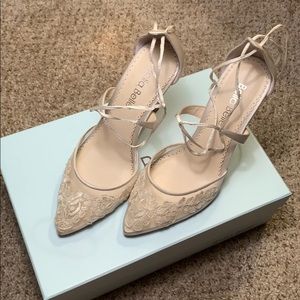 Bella Belle Anita Ivory Silk Wedding Shoes 7.5